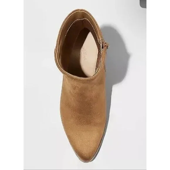 Universal Thread Women’s Gayle Western Faux Suede Ankle Boots size 8.5 NWT - Picture 2 of 7